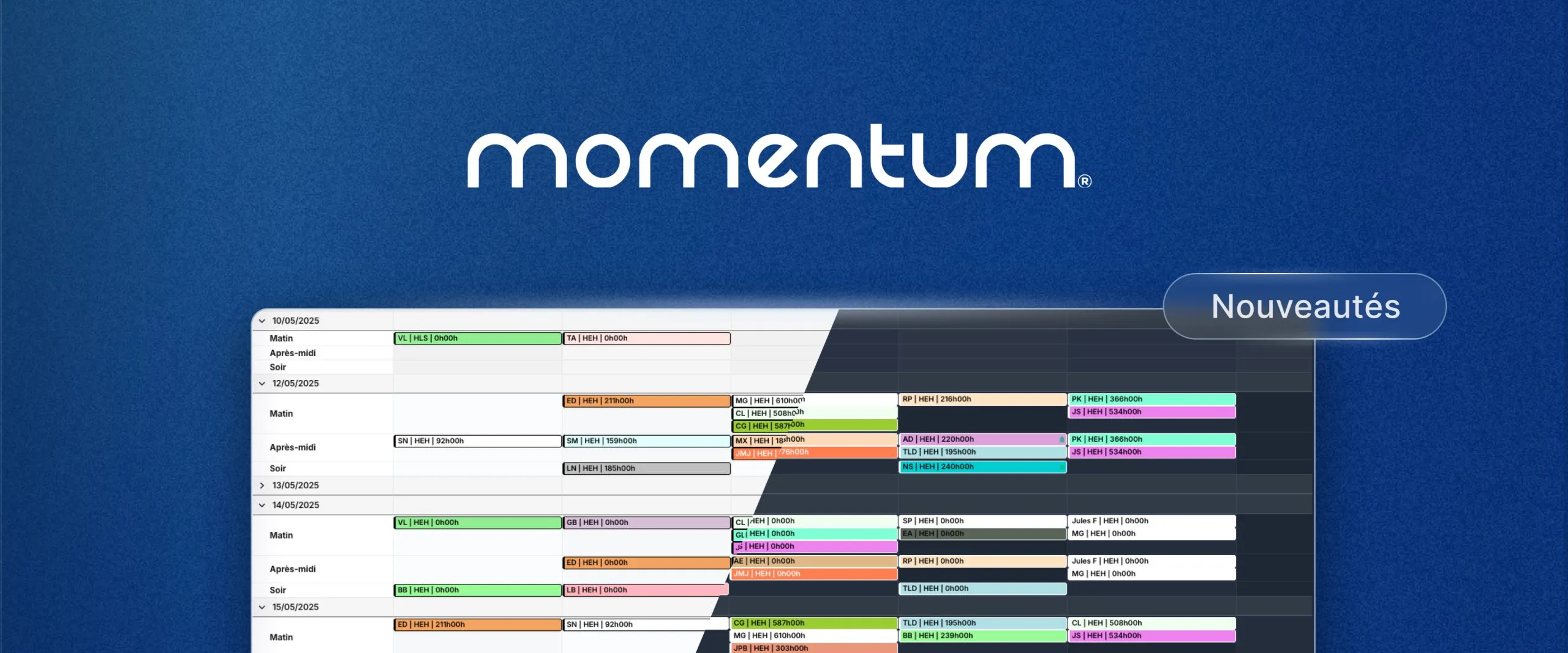 Momentum fait peau neuve : mode sombre, raccourcis clavier et création en un clic