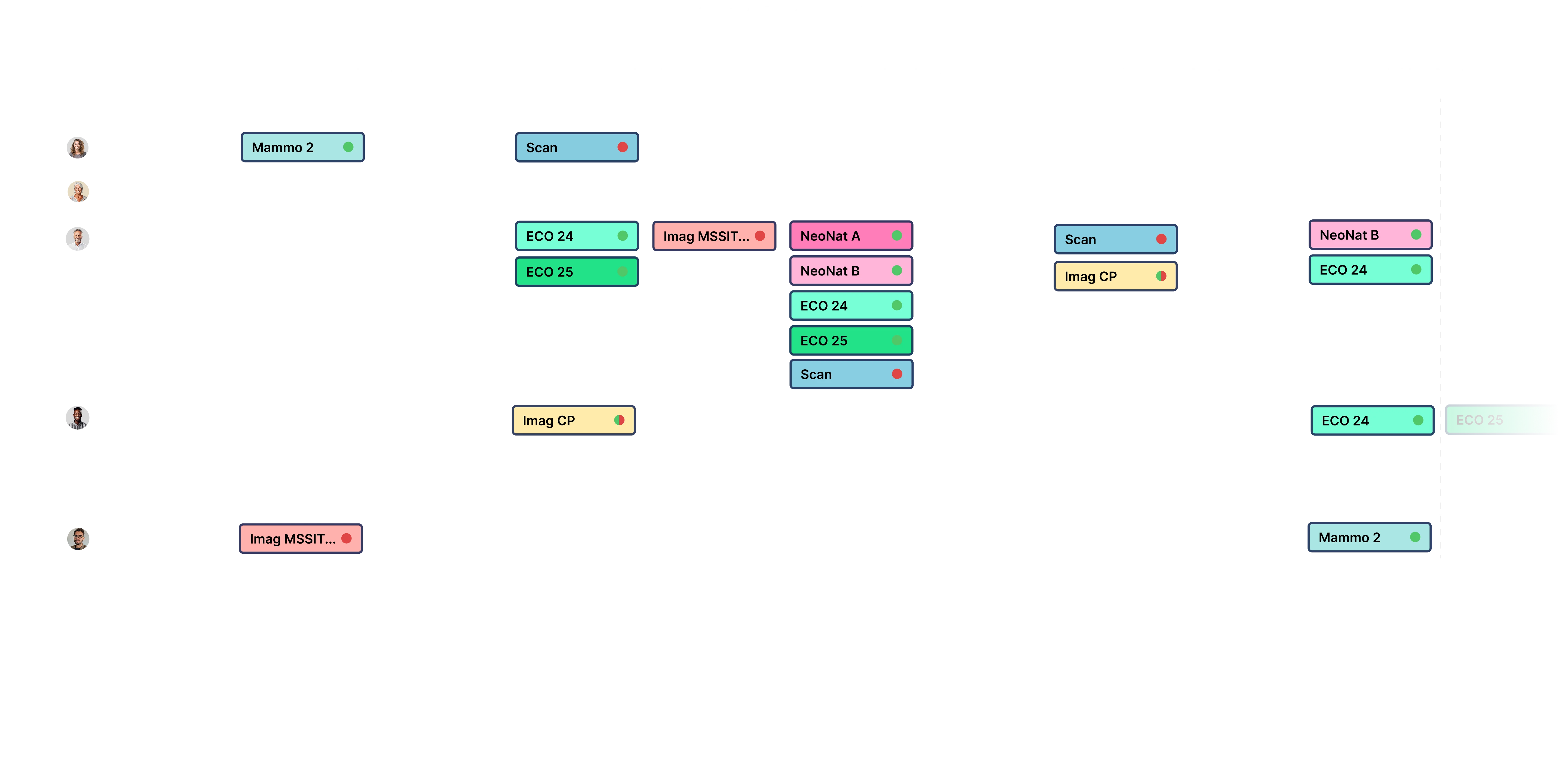 AI-powered scheduling interface